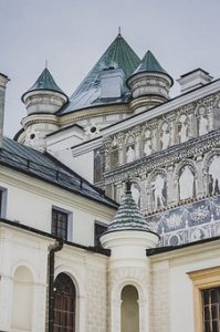 las murallas con sgraffiti del castillo de Krasiczyn